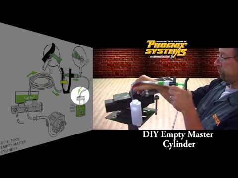 how to bleed empty brake system