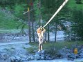 Alanna on a zipline