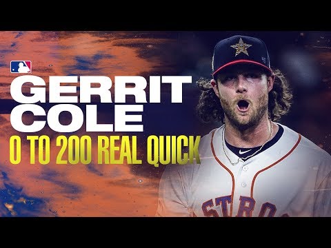 Video: Gerrit Cole - 2nd Fastest Pitcher to Reach 200 Ks in a season!
