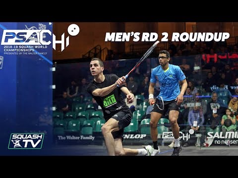Squash: Men's Rd 2 Roundup - PSA World Championships 2018/19