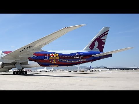 MAKING OF - The painting of Qatar Airway's Barça airplane