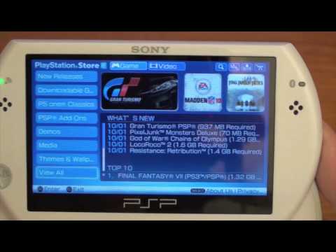 how to go to playstation store on psp