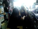 Lolly and SyeCotica sword fighting