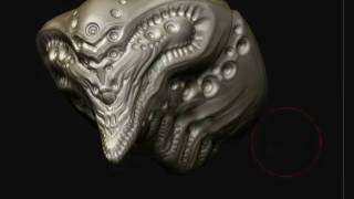 Zbrush creature design sculpting 6