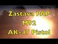 New AK-47 Pistol Shooting Action - YouTube