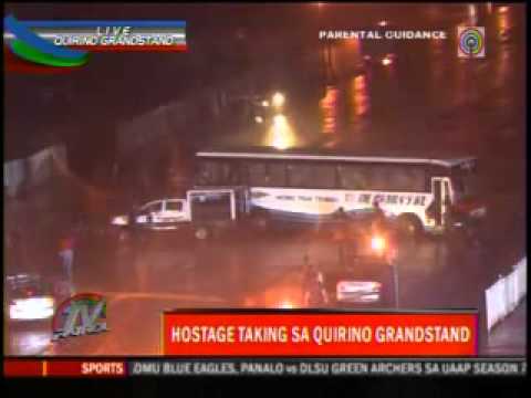 Rolando Mendoza - Live TV Coverage (recorded and cut) para makita nyo kung paano napatay si Rolando Mendoza. They say that it is a headshot that hit Mendoza.