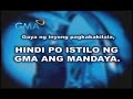 GMA Video Statement