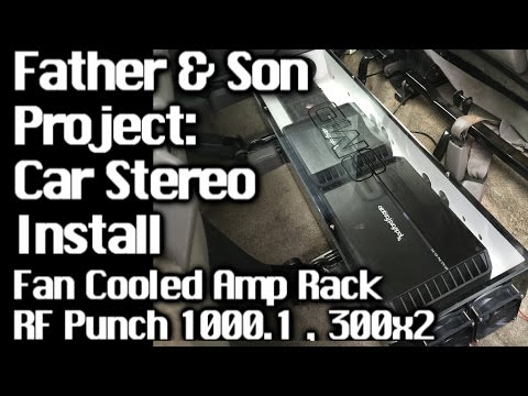 Father & Son Project – Sound System Install – GMC Yukon – Self Cooling Amplifier Rack Video #3