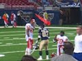 Larry Johnson greeting Dante Hall
