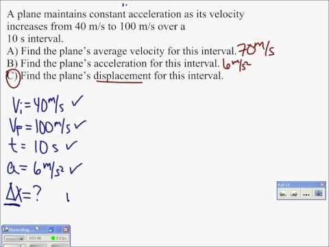how to calculate displacement