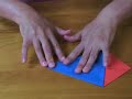 Оригами видеосхема коробочки с журавликом 3