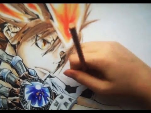 Drawing Tsuna Sawada from Kateikyo Hitman Reborn