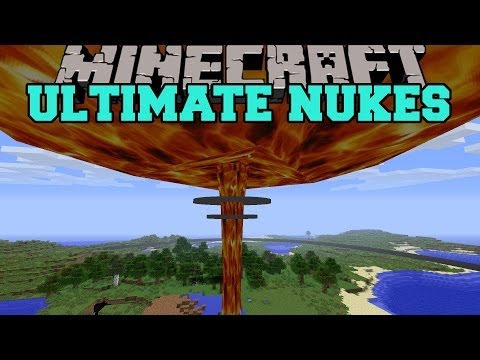 Minecraft: ULTIMATE NUKES (NUKE AND TZAR BOMBA HUGE EXPLOSIONS!) Mod Showcase