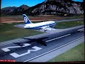 B737-200 landing in Queenstown