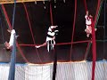 Apresentação de Tecido acrobático no Clube escola da Mooca Apresentação de Tecido acrobático no Clube escola da Mooca