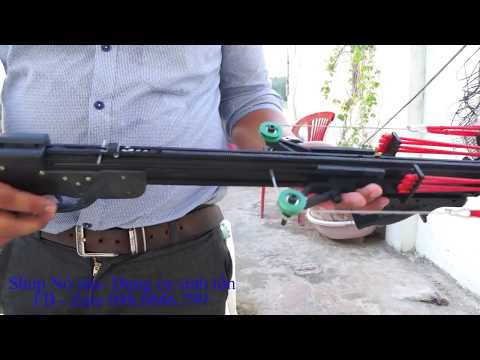 Ná cao su cải tiến SL01 bắn bi ở khoảng cách gần - Nỏ săn Việt Nam