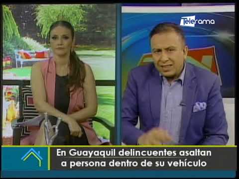 En Guayaquil delincuentes asaltan a persona dentro de su vehículo