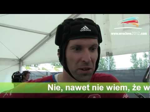 Petr Čech we Wrocławiu - wywiad Video