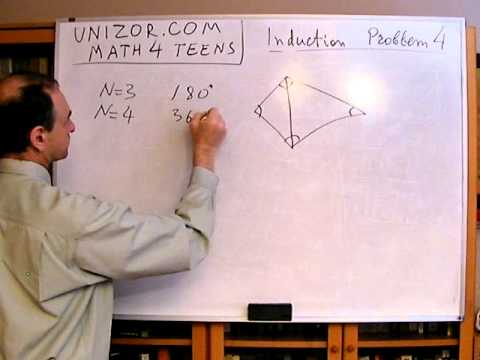 how to prove the sum of interior angles is (n-2)180
