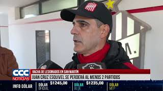 RACHA DE LESIONADOS EN SAN MARTÍN
