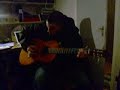 Emils f�rsta solo med guitarren!