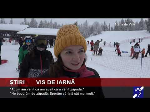 Vis de iarnă, la Stâna de Vale