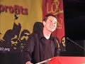 o candidato da lcr obteve 1,5 milh�es de votos na primeira volta das presidenciais francesas. este � o v�deo com a declara��o na noite eleitoral de 22 abril 2007