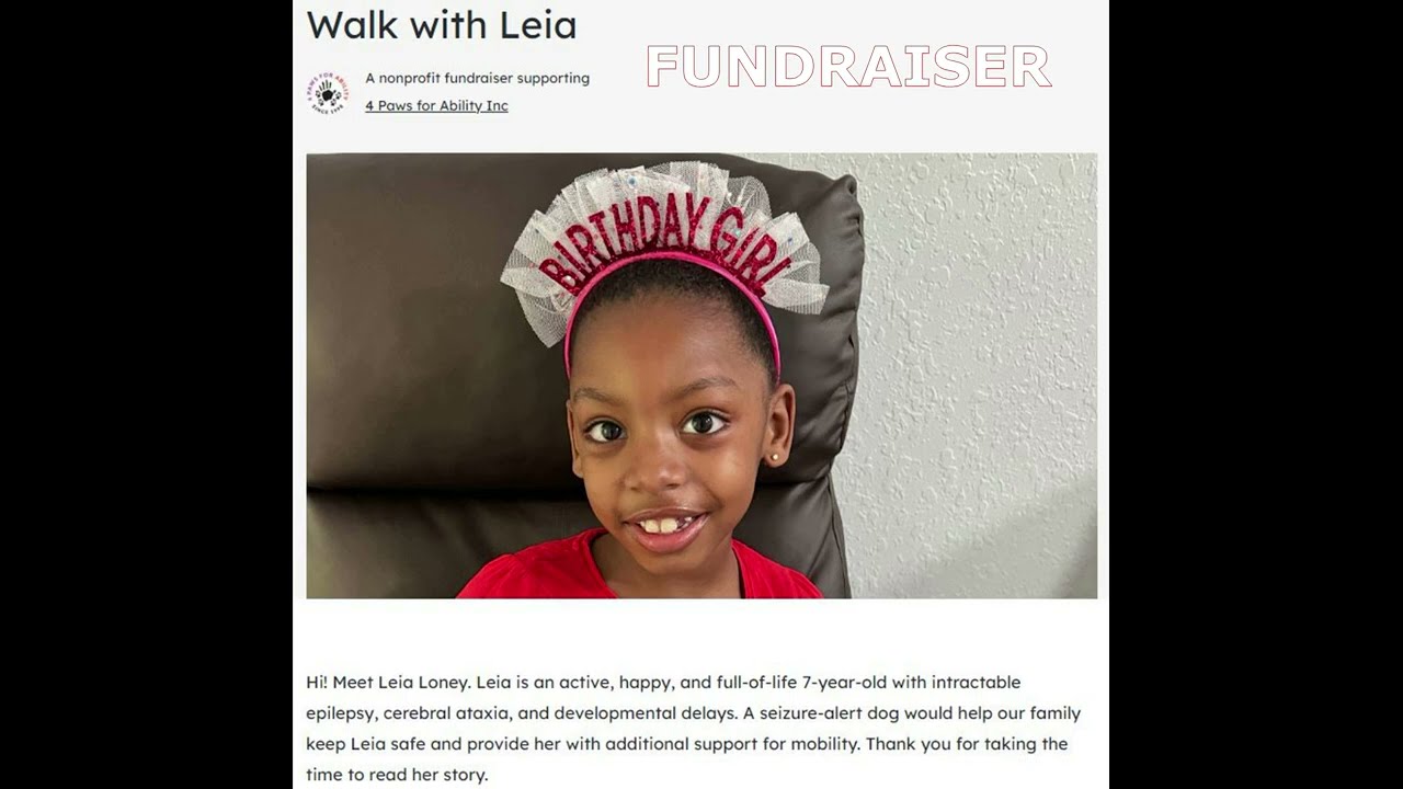 Walk With Leia Fundraiser
