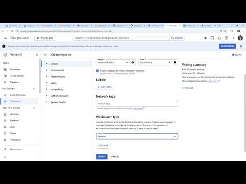 Google Vertex AI Workbench Lab - GenAI Essentials