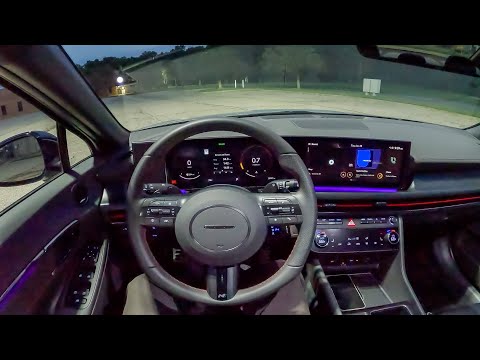 2024 Hyundai Sonata N Line - POV Night Drive (Binaural Audio)