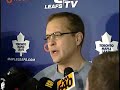 Leafs Out Of Playoffs: Interview With Paul Maurice Leafs Out Of Playoffs: Interview With Paul Maurice