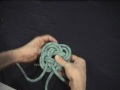 how to tie a turk's head knot in a flat or mat format - a decorative knot that is tied flat and can, if desired, then be formed into the cylindrical form of the turk's head knot