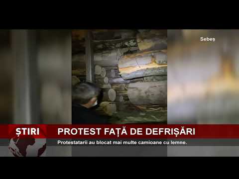 Protest față de defrișări, la Sebeș