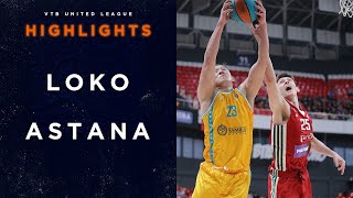 Hightlits of the match — VTB United league: «Lokomotiv Kuban» vs «Astana»