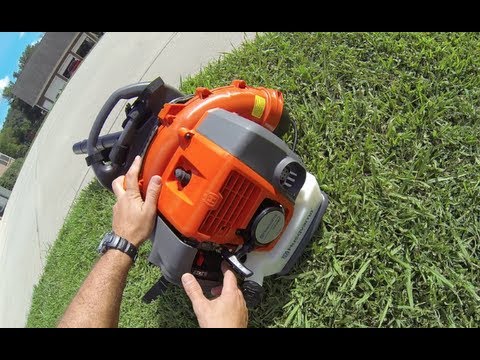 blower - Video review of: Husqvarna 50cc 2 cycle Backpack Blower Bought DIRECT using POWER EQUIPMENT DIRECT website. Which helps me decide what to buy by giving equip...