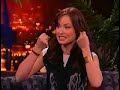 olivia wilde being interviewed on a late night talk show where she talks about 