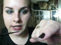 chanel black satin   mac silver glitter  nail art tutorial