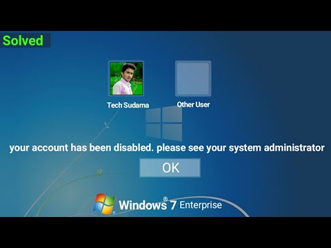 windows 7 your account has been disabled windows 7 your account has been disabled
