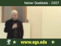 Heiner Goebbels. European Graduate School Lecture. 2007. 8/9