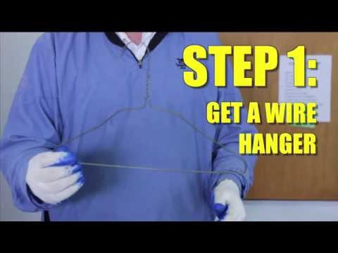 how to unclog a toilet with a metal hanger