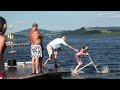 Click here to watch this video Trendy sport: Trampofoil, also known as Hydro-bike, HydroSlide, Hydrothopter or Aquaskipper