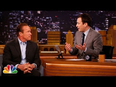 Arnold Schwarzenegger Takes Jimmy to Cigar School