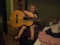 Nellie plays guitar! Nellie plays guitar!