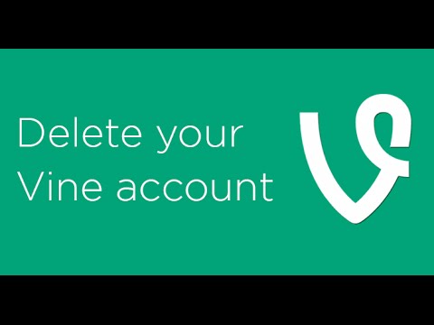 how to delete account on vine