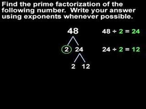 how to factor tree