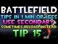 Battlefield 3 - Tip 15 (Secondary Weapons, Reloading & Knowing) Quick BF3 Tips in 1 Minute or Less