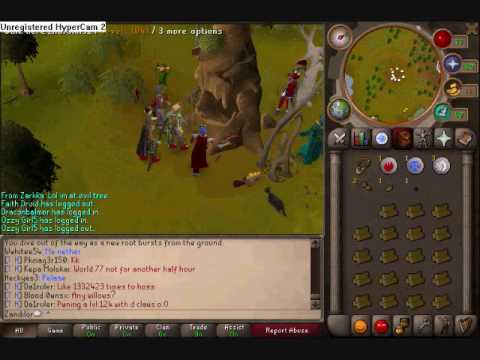 how to locate evil trees in runescape