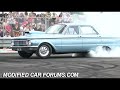Blue XP Sedan burnout at Springnats 2009