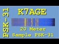 Sample of 20 Meter Activity for PSK31 Introduction Video
