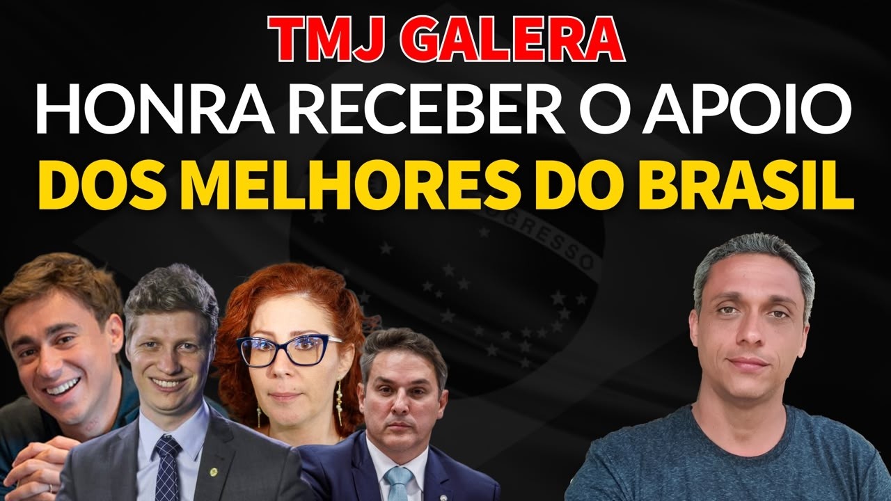 È uma honra receber o apoio dos melhores do Brasil. TMJ galera!